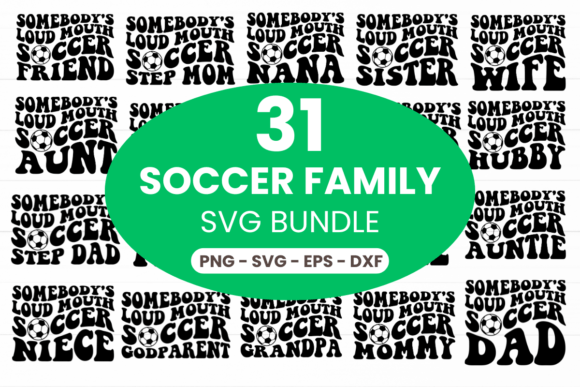 31 Soccer Family SVG Bundle: A Versatile Embroidery Asset