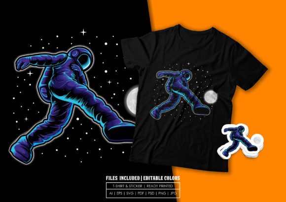 Astro Soccer in Space: A Stellar Embroidery Design