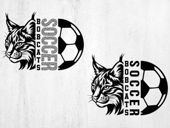 Bobcats Soccer Svg Template for T-Shirt Designs and Graphics
