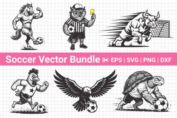 Funny Sports SVG, Soccer Animal Shirt: Perfect for T-Shirt Designs and Graphics