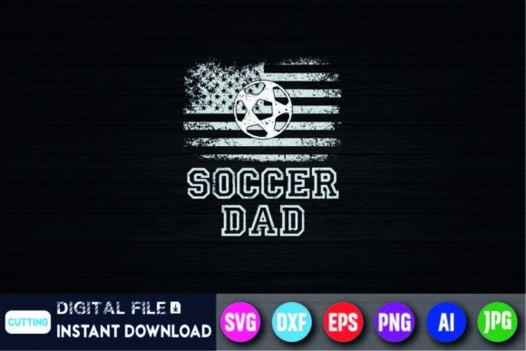 New First Time Dad to Be Soccer Dad Graphics for T-Shirts