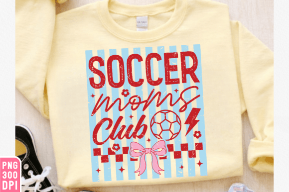 Preppy Soccer Moms Club PNG: Perfect for T-Shirt Designs and Graphics