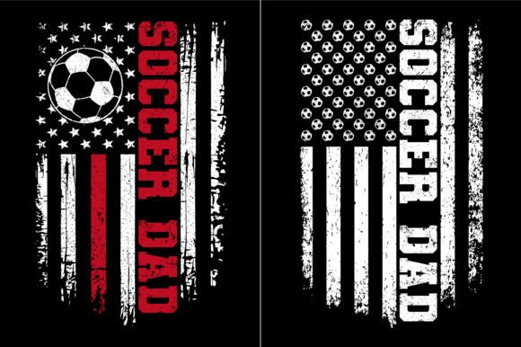 Soccer Dad American Flag: A Perfect T-Shirt Design for Local Brands