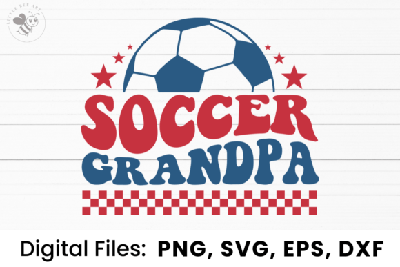 Soccer Grandpa Wavy SVG: A Fun Graphic for T-Shirt Designs