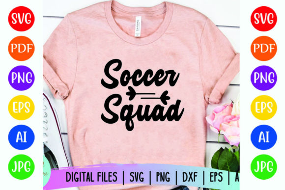 Soccer Squad: A Versatile Graphic for T-Shirt Designs