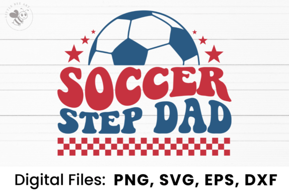Soccer Step Dad Wavy SVG: A Versatile T-Shirt Design Graphic