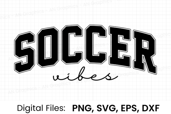 Soccer Vibes Retro Varsity SVG: Perfect for T-Shirt Designs and Graphics